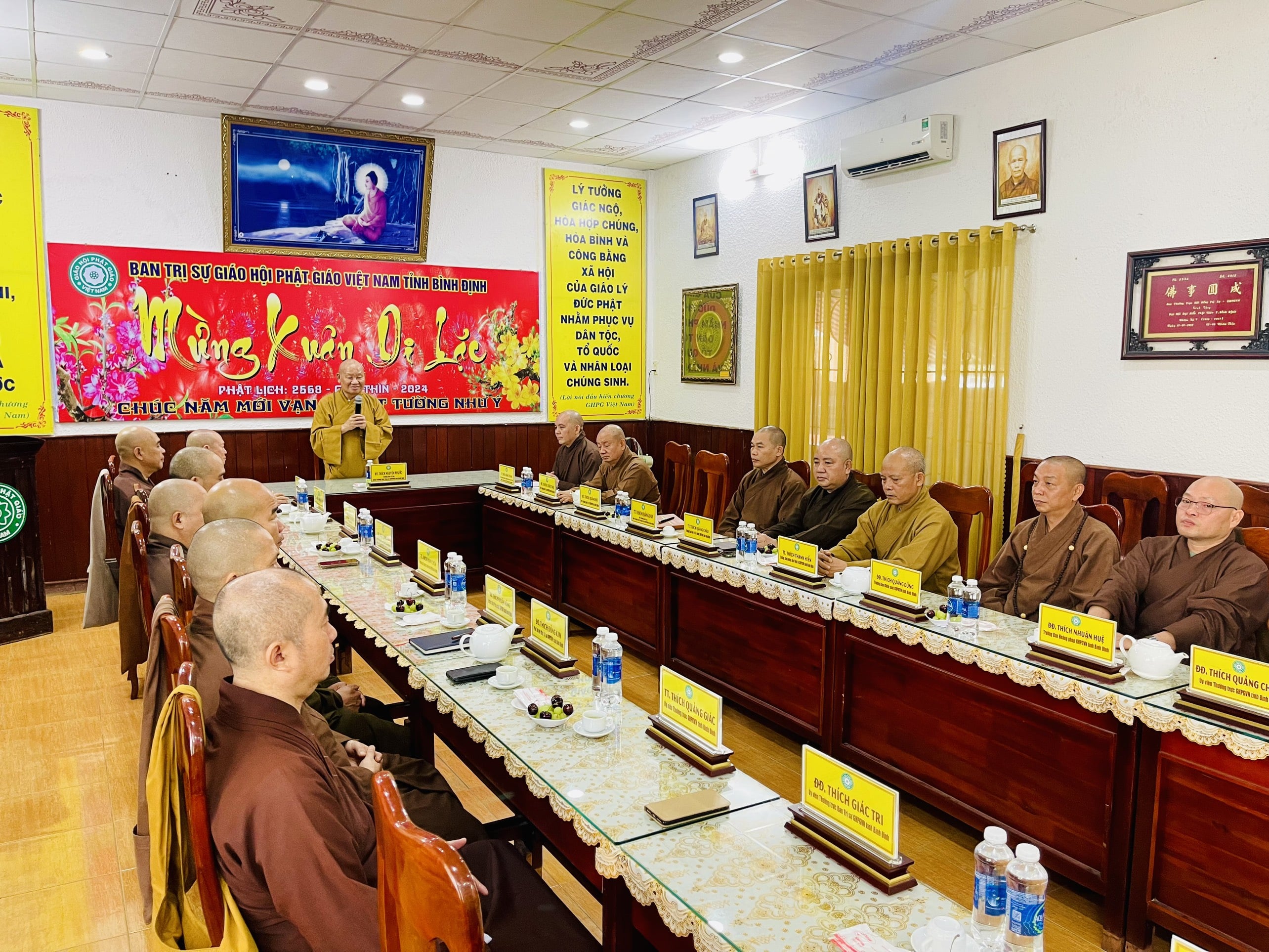 Ban Thường trực Ban Trị sự Phật giáo tỉnh gặp mặt đầu xuân Giáp Thìn